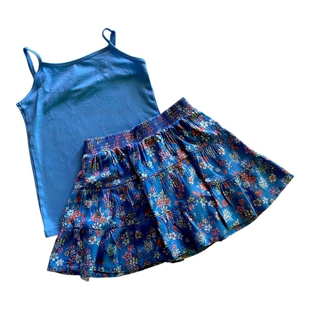 OSH KOSH & FOREVER 22-GIRLS SKIRT AND TOP-SIZE 5